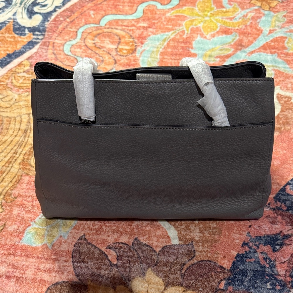 Karl Lagerfeld Charcoal Chevron Shoulder Bag - Picture 2 of 4